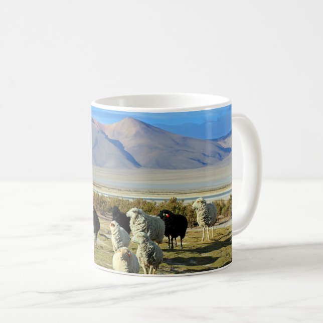 chilenisches Schaf Kaffeetasse (VorderseiteRechts)