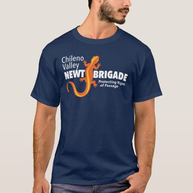 Chileno Valley Newt Brigade T - Shirt der Männer (Vorderseite)