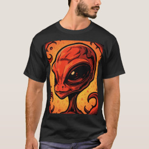 Chili Alien – Würzige lustige Food-Kunst T-Shirt