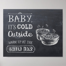 Chili Bar Sign Poster