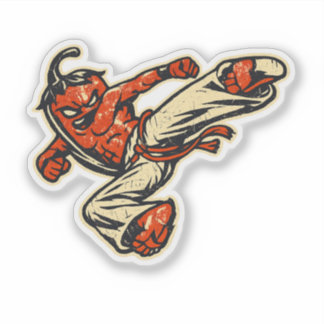 Chili Capoeira — Vintage Retro Street Fighter  Aufkleber