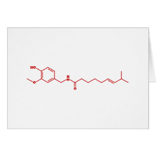 Chili Capsaicin Molekulare Chemische Formel