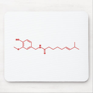 Chili Capsaicin Molekulare Chemische Formel Mousepad