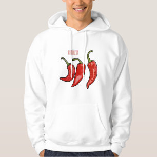 Chili-Cartoon-Abbildung Hoodie