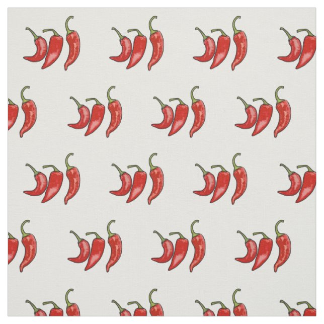 Chili-Cartoon-Abbildung Stoff (Muster)