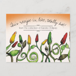 Chili Chile Paprikaschoten Mexikanische Kochkarte Postkarte