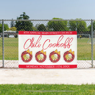 Chili Chili Suppenkeks Wettbewerb Abendessen Banner