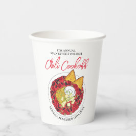 Chili Chili Suppenkeks Wettbewerb Abendessen Pappbecher