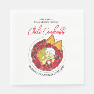 Chili Chili Suppenkeks Wettbewerb Abendessen Serviette
