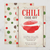 Chili Contest Einladungen ~ GRILLEN Einladung