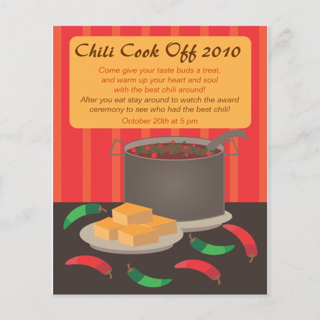 Chili Cook Off Announction Flyer (Vorne)