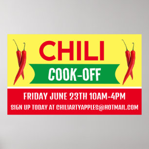 Chili Cook Off Banner Poster
