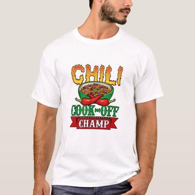 Chili Cook Off Champ Gewinner T-Shirt (Vorderseite)