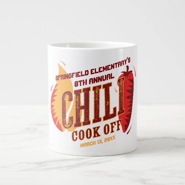 Chili Cook Off | GRILLEN Cookout Contest Jumbo-Tasse (Vorderseite)