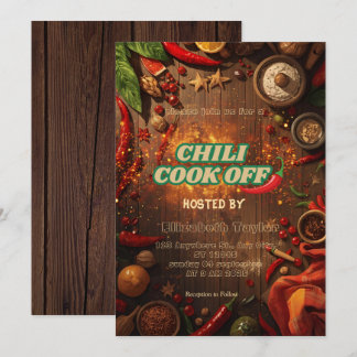 Chili Cook Off Party Invitation Einladung
