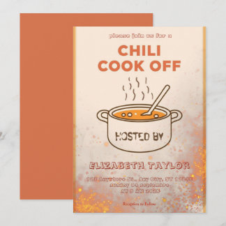 Chili Cook Off Party Invitation Einladung