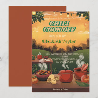 Chili Cook Off Party Invitation Einladung