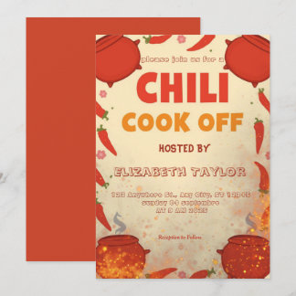Chili Cook Off Party Invitation Einladung