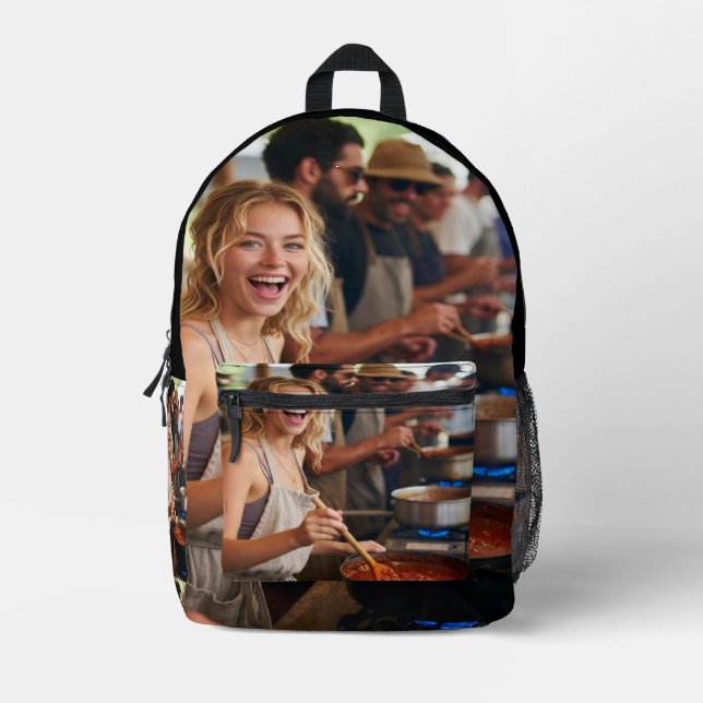 Chili Cook Off Photo Customize Bedruckter Rucksack (Vorderseite)