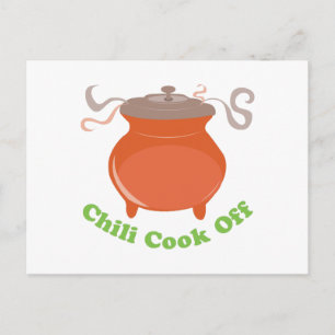 Chili Cook Off Postkarte
