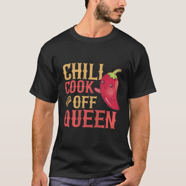 Chili Cook off Queen Design für einen Koch aus Chi T-Shirt (Vorderseite)