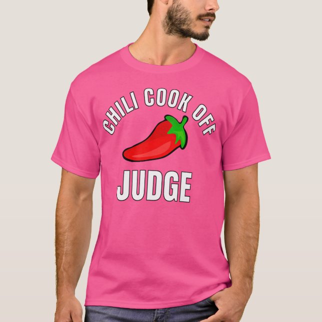 Chili Cook off Richter Shirt mit rotem Chili Peppe (Vorderseite)