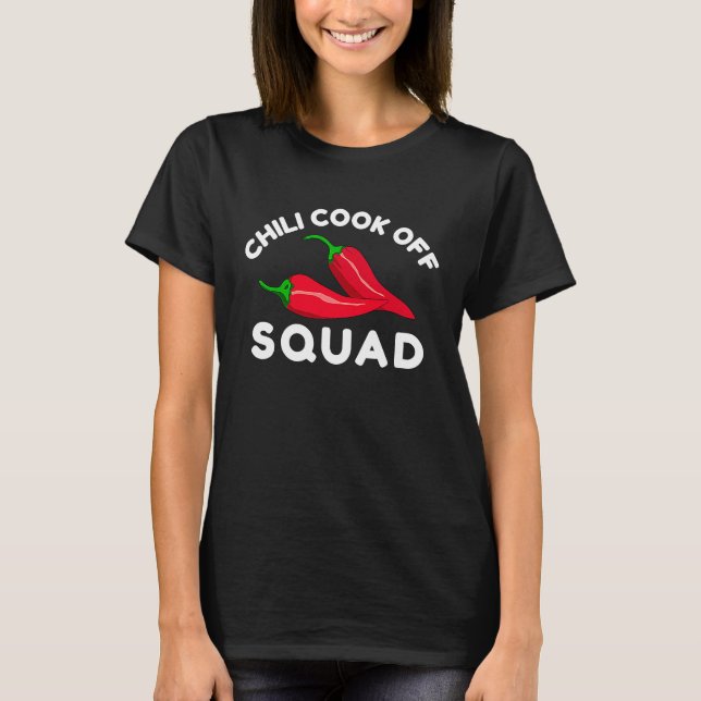 Chili Cook Off Squad Chili Contest With Red Pepper T-Shirt (Vorderseite)