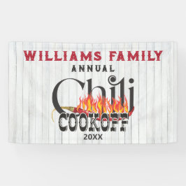 Chili Cookie Cook Off Contest Rustikales Party Banner