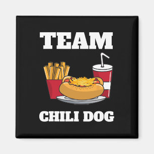 Chili Dog und Hot Dog Mann und Chili con Carne Ess Magnet