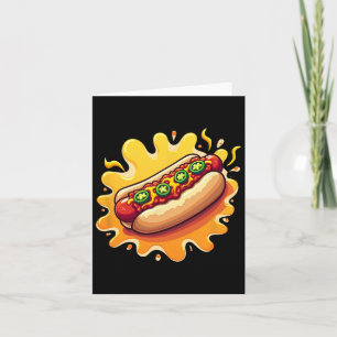 Chili Hund mit Jalepenos Design Karte