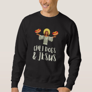 Chili Hund und Hot Dog Mann und Chili Con Carne Fo Sweatshirt