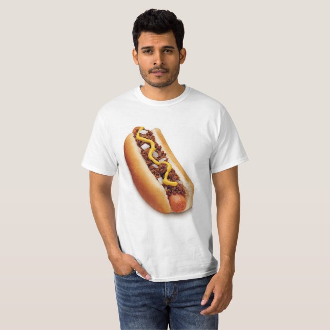 Chili-Käse-Hund oder Chili-Hund T-Shirt (Vorne ganz)