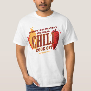 Chili-Koch ab GRILLEN-Cookout-Wettbewerb T-Shirt