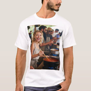 Chili-Koch-Wettbewerb Foto Anpassen T-Shirt