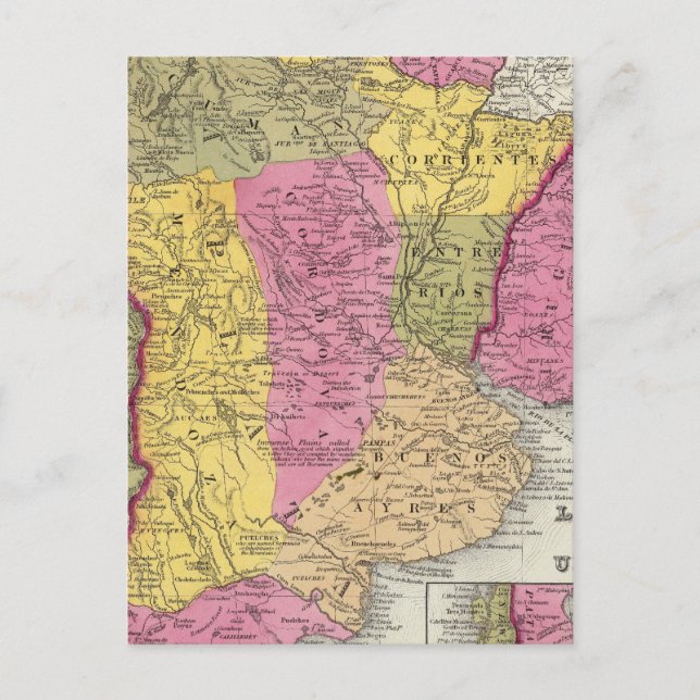 Chili, La Plata und Uruguay Postkarte (Vorderseite)