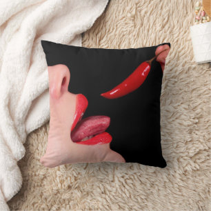 Chili-Lippen Kissen
