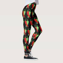 Chili mit rotem oder grünem Chile personalisieren  Leggings
