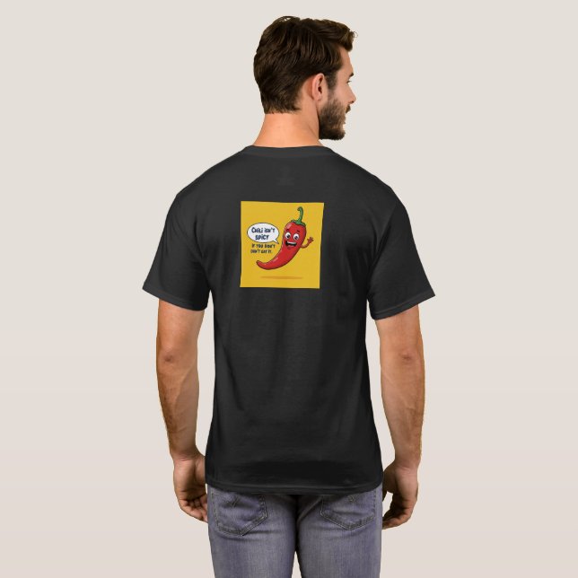 Chili nicht scharf T-Shirt (Schwarz voll)