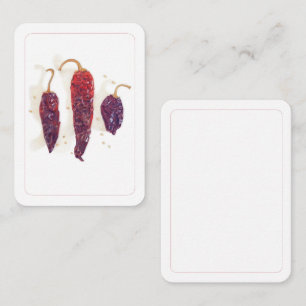 CHILI PAPRIKASCHOTEN 2.5 x 3.5 Flachkarte II Mitteilungskarte