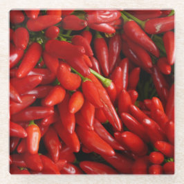 CHILI PAPRIKASCHOTEN 3 GLASUNTERSETZER