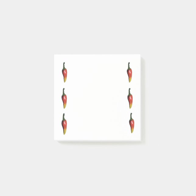 Chili Paprikaschoten Art Post-it-Hinweise Post-it Klebezettel (Vorderseite)