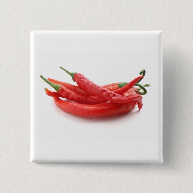 Chili-Paprikaschoten Button (Vorderseite)
