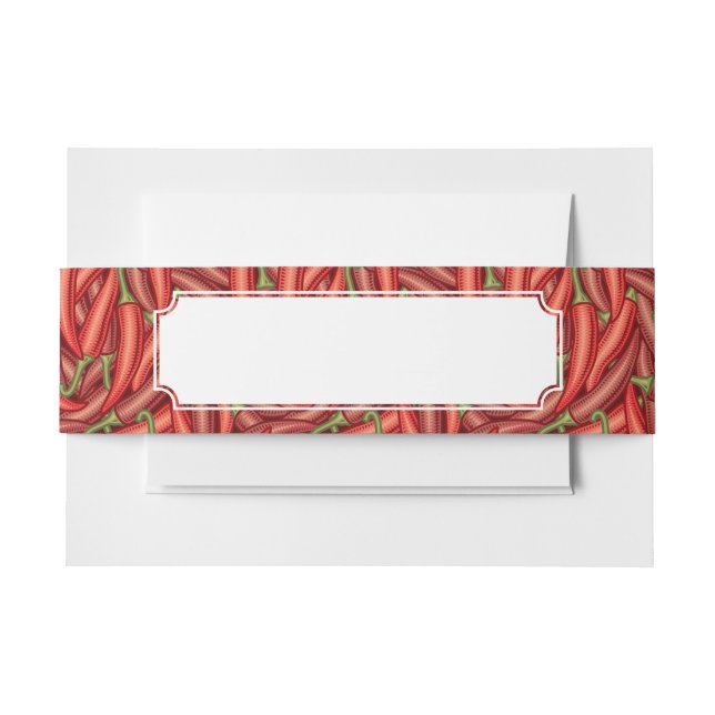 Chili-Paprikaschoten Einladungsbanderole (Vorderseite Beispiel)