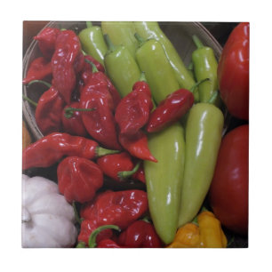 Chili-Paprikaschoten Fliese