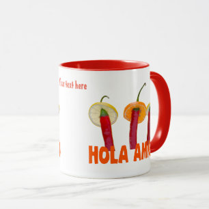 Chili Paprikaschoten Hola Amigo Funny individuell  Tasse