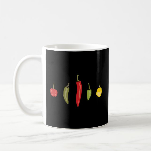 Chili-Paprikaschoten Kaffeetasse (Links)