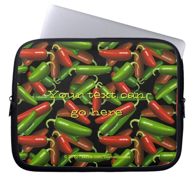 Chili-Paprikaschoten Laptopschutzhülle (Vorderseite)