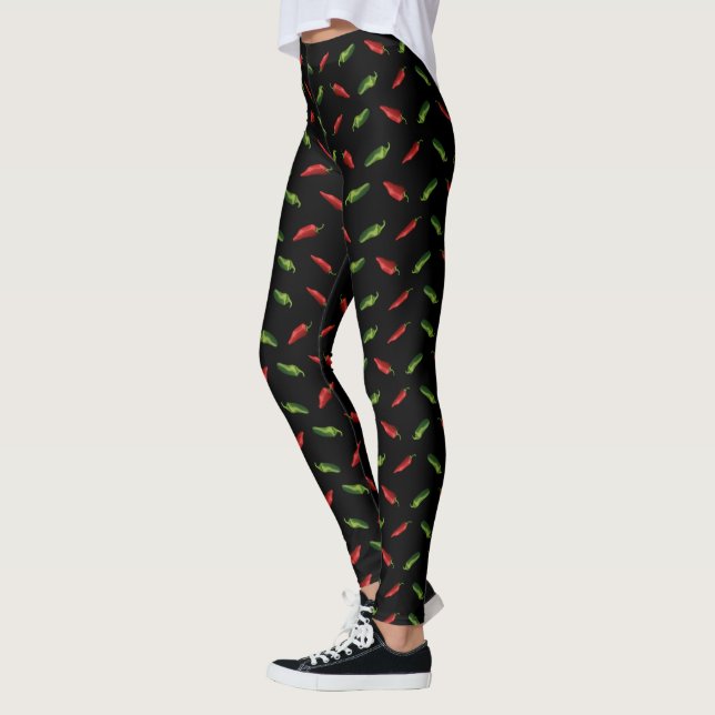 Chili-Paprikaschoten Leggings (Links)