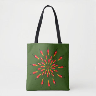 Chili Paprikaschoten Mandala Art