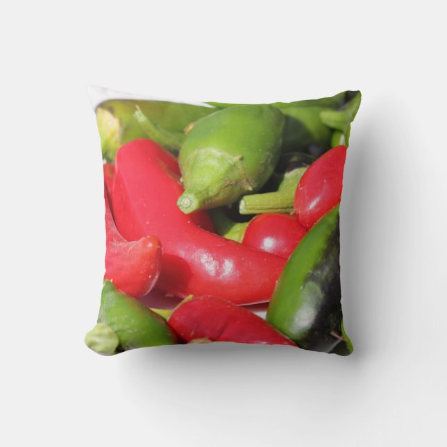 Chili Paprikaschoten Pillow Kissen (Vorderseite)